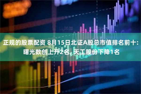 正规的股票配资 8月15日北证A股总市值排名前十: 曙光数创上升2名, 天工股份下降1名